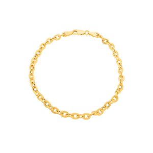 Pulseira Cadeado De Ouro 18k De 19cm