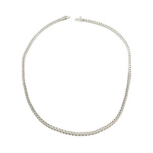 Colar Chocker De Prata 925 Riviera de 40 cm