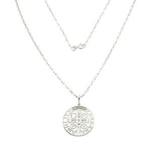 Corrente De Prata 925 Com Medalha De São Bento