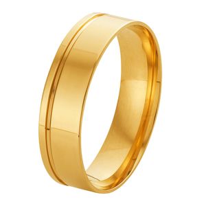 Aliança De Casamento Quadrada Com Fio 5MM De Ouro 18k