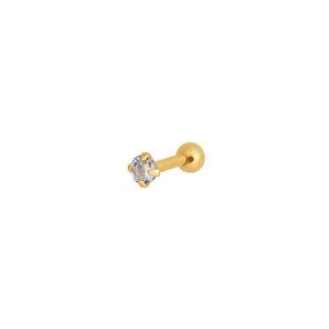 Piercing Cartilagem Ponto De Luz De Ouro 18k