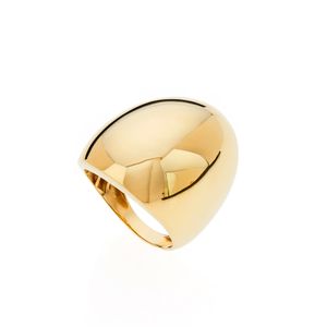 Anel Bold Liso De Ouro 18k