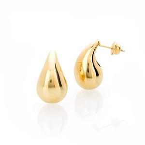 Brinco Gota Bold 21MM De Ouro 18k