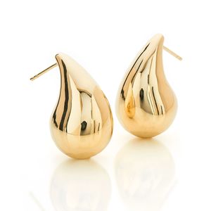Brinco Gota Bold 24MM De Ouro 18k