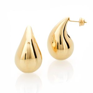 Brinco Gota Bold 28MM De Ouro 18k