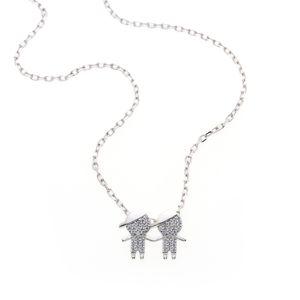 Colar De Prata 925 Filhos 2 Meninos 40cm