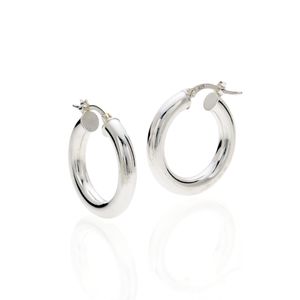 Brinco de Prata 925 Argola de 23MM
