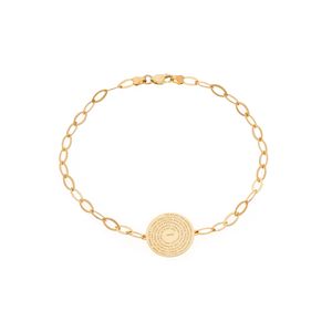 Pulseira ouro 18K oração pai nosso