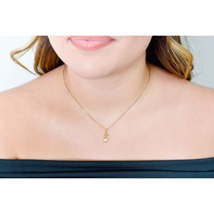 Pingente De Ouro 18k Menino De 14MM Com Coração