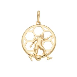 Pingente Esportivo De Ouro 18K Jogador de  Futebol