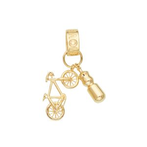 Pingente Esportivo De Ouro 18K Ciclismo