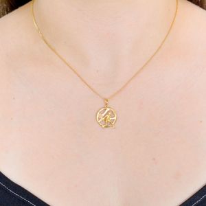 Pingente Esportivo De Ouro 18k Jogador de Beach Tennis