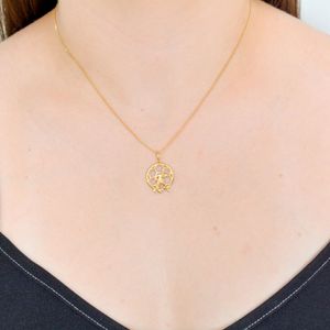 Pingente Esportivo De Ouro 18K Jogador de  Futebol