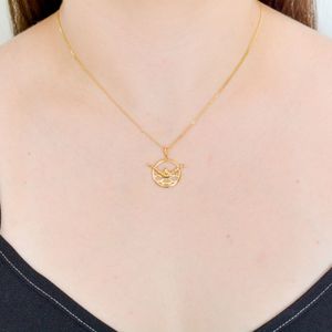 Pingente Esportivo de Ouro 18k  Natação