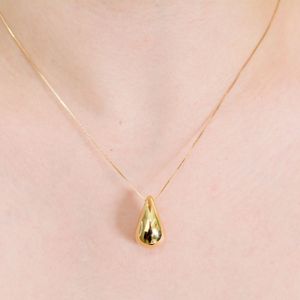 Colar Gota Bold 25MM De Ouro 18k 45cm