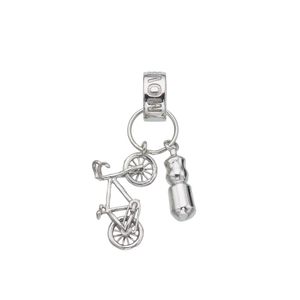 Pingente Esportivo De Prata 925 Ciclismo