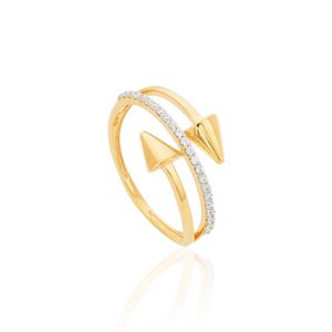 Anel De Ouro 18K Flecha