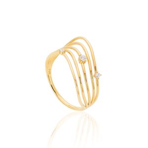 Anel Lumini De Ouro 18k