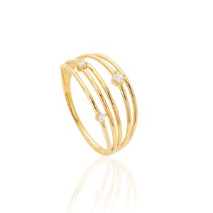 Anel Lumini De Ouro 18k