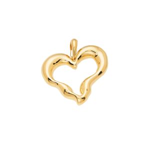 Pingente De Ouro 18k Coração Orgânico