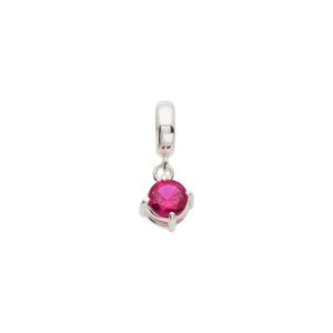Pingente Lovers Ponto De Luz Pink Prata 925