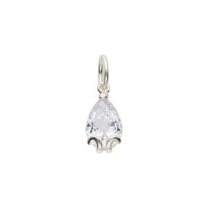 Pingente Lovers Pedra Gota Prata 925