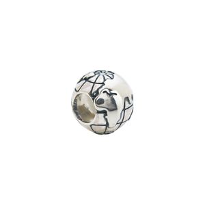Pingente Lovers Globo Terrestre Prata 925