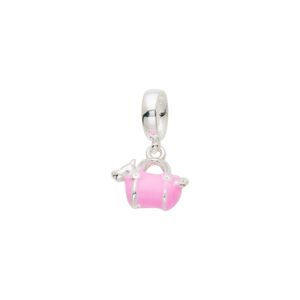 Pingente Lovers Cachorro Bolsa De Passeio Prata 925