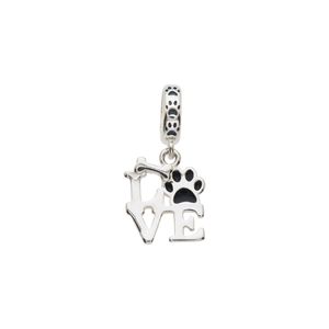 Pingente Lovers Love Dog Prata 925