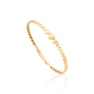 Bracelete Corações em Ouro 18k