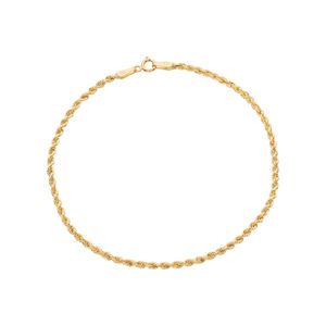 Pulseira Cordão Baiano De Ouro 18k 18cm