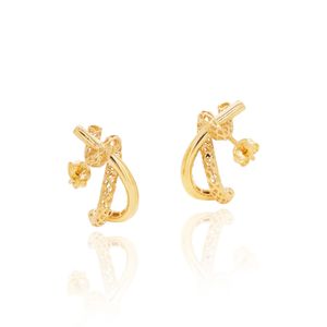 Brinco Corda De Ouro 18k