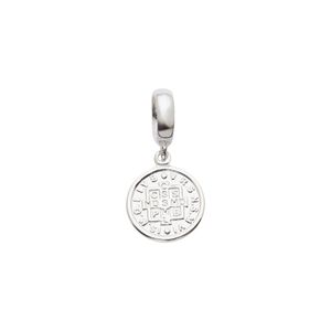 Pingente Lovers Medalha de São Bento Prata 925