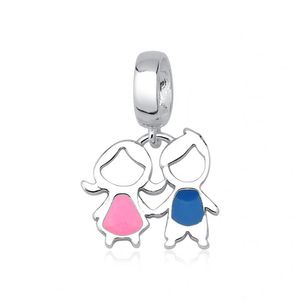 Pingente Lovers Casal Filhos Prata 925