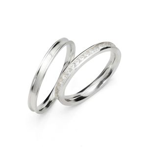 Aliança De Namoro Prata Com Zircônias