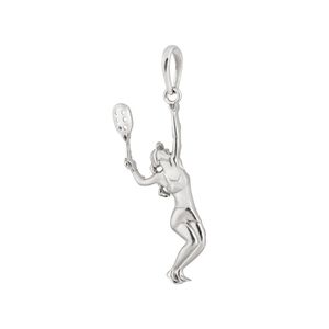 Pingente Beach Tennis Feminino Prata 925