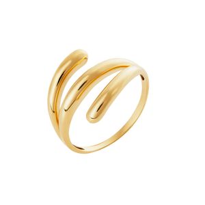 Anel De Ouro 18K Orgânico 3 Fios