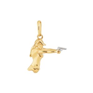 Pingente De Ouro 18K Tiro Ao Alvo Feminino