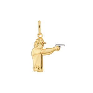 Pingente De Ouro 18K Tiro Ao Alvo Masculino
