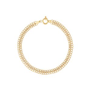 Pulseira De Ouro 18K Elo Lacraia 5MM