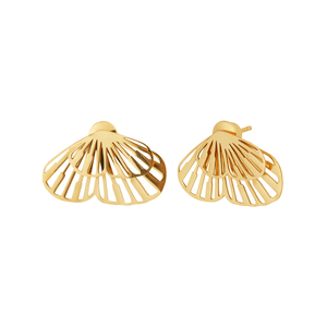 Brinco De Ouro 18K Borboleta Vazado