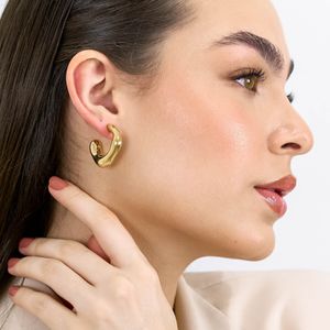 Argola De Ouro 18K Orgânico