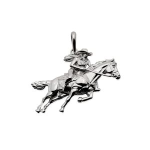 Pingente De Prata 925 Country CowGirl