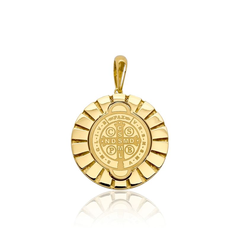 Pingente De Ouro 18K São Bento