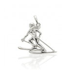 Pingente Em Prata 925 Ski Feminino