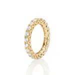 Aparador de Aliança Ouro 18K Moissanites 3mm