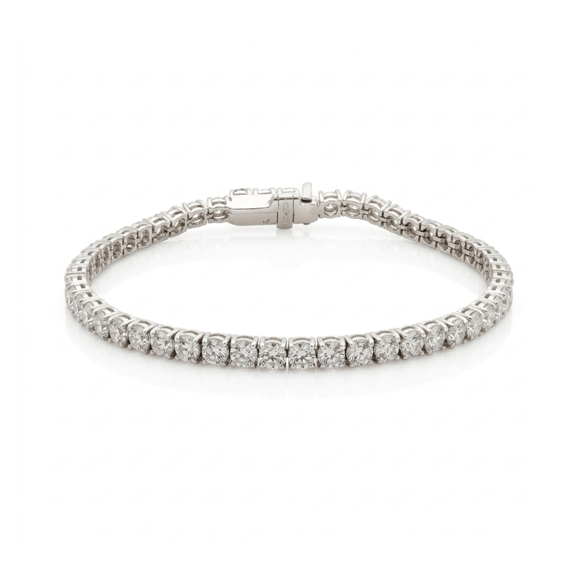 Pulseira Em Prata 925 Riviera 18cm