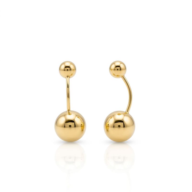 Brinco-De-Ouro-18K-Elos-Esferas-De-5MM-E-9MM