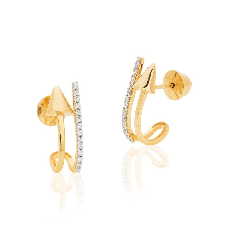 Brinco-de-ouro-18k-flecha