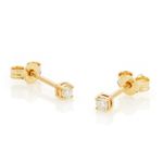 Brinco-Solitario-Ponto-De-Luz-De-Ouro-18K-E-Brilhante-5Pts